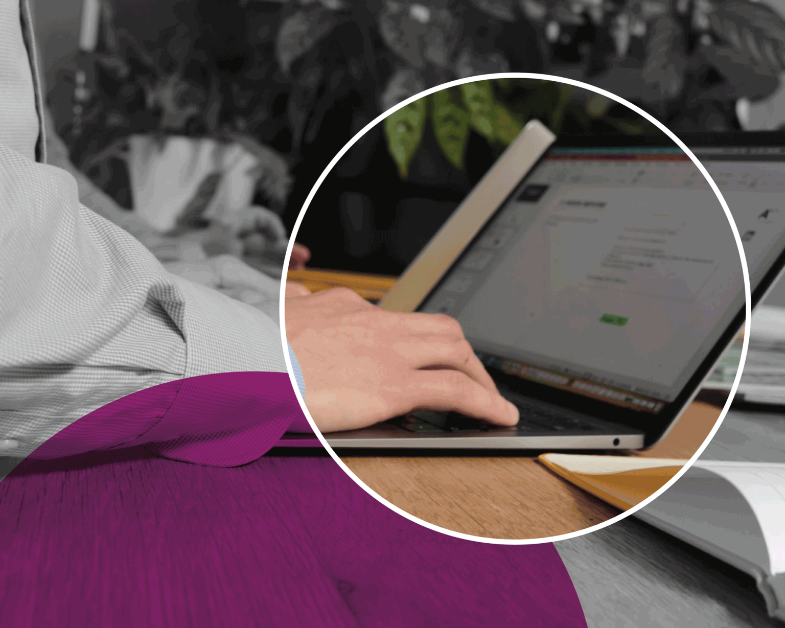 Digital PR services digital pr services - Ambitious team memeber working on a laptop